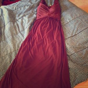 David’s Bridal Criss Cross Back Bridesmaid Dress